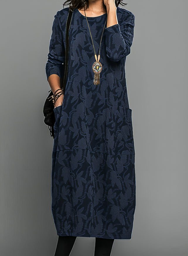 Niki | Women's Relaxed Print Midi Tunic Dress