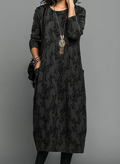Niki | Women's Relaxed Print Midi Tunic Dress