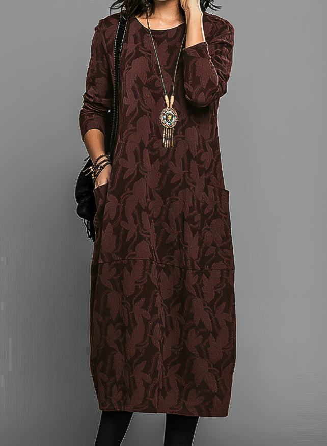 Niki | Women's Relaxed Print Midi Tunic Dress