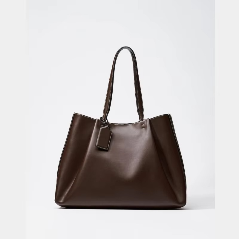 Elegant Women's Tote Bag with Top Handle and Clasp Closure