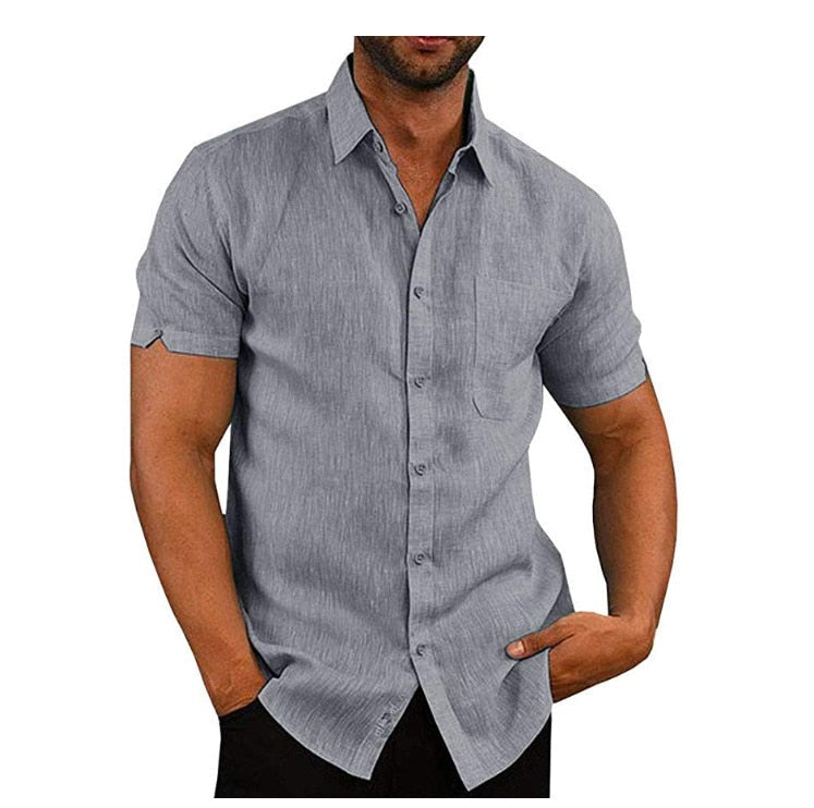 Men's Short Sleeve Button Shirt