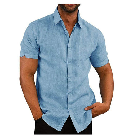 Men's Short Sleeve Button Shirt