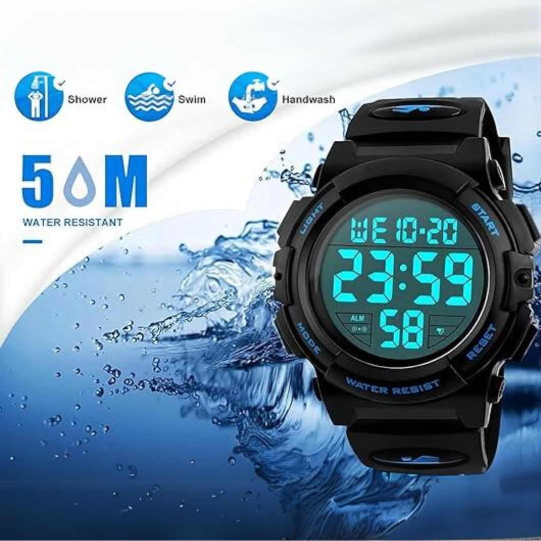 Men's Digital Sport Watch - Water Resistant