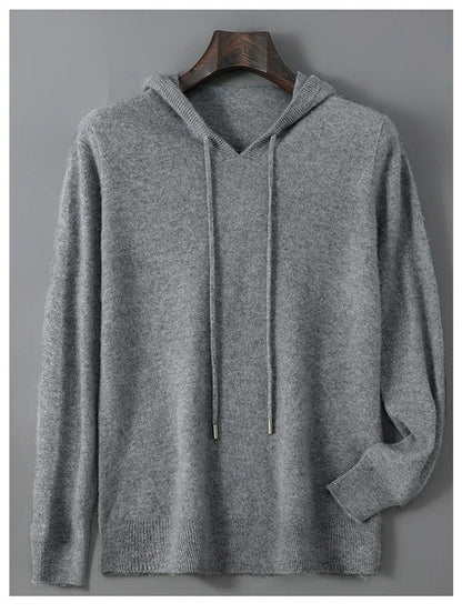Men's Wool and Cashmere Sweater Soft Warm Knit Pullover Hand Wash Only