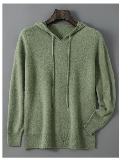 Men's Wool and Cashmere Sweater Soft Warm Knit Pullover Hand Wash Only