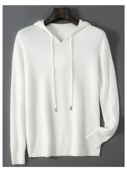 Men's Wool and Cashmere Sweater Soft Warm Knit Pullover Hand Wash Only