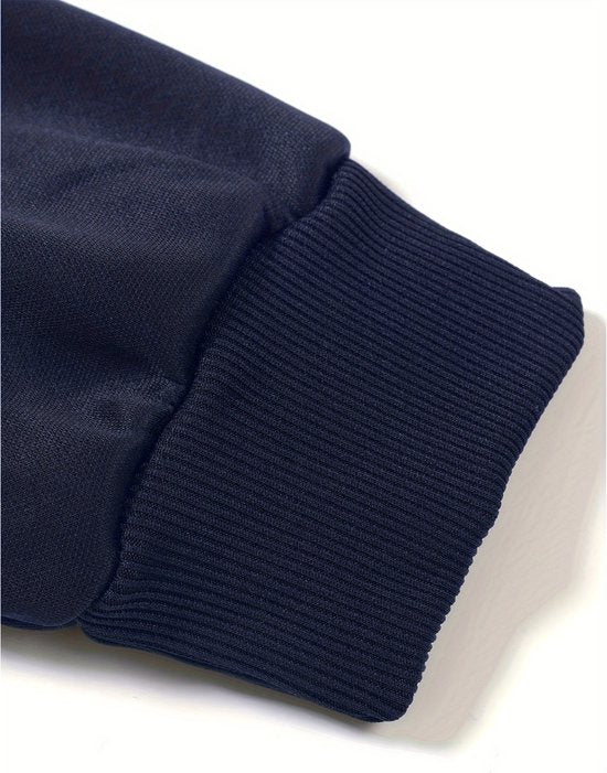 Men's Zipper Hoodie Made of Lambswool for Winter