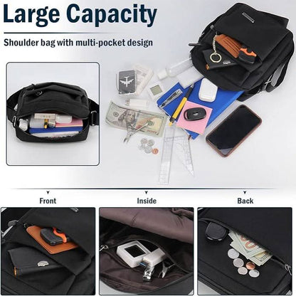 METROSAFE – Waterproof Men's Shoulder Bag with Anti-Theft Design