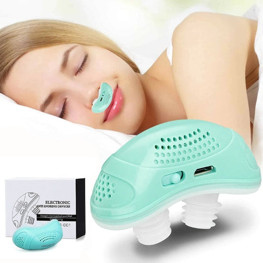 Compact sleep apnea relief device for travel & snoring reduction