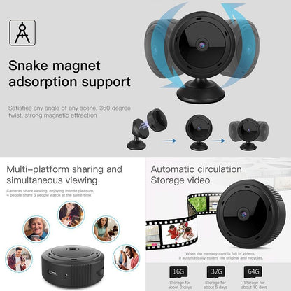 Tiny HD 1080P Wireless Camera w/ Night Vision