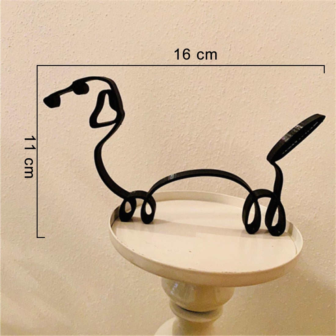 Modern Wireframe Dog Figure