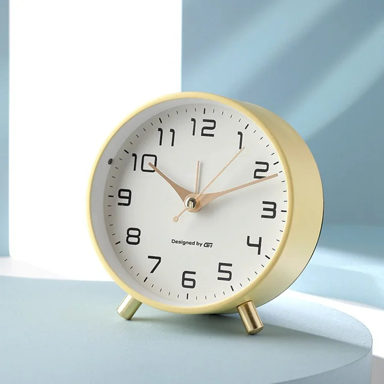 Quiet Desktop Clock - Modern Nordic Style