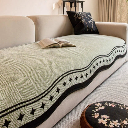 Decorative Wave Sofa Protector - Non-Slip Furniture Cover