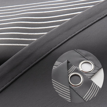 Modern Wave Pattern Blackout Curtain