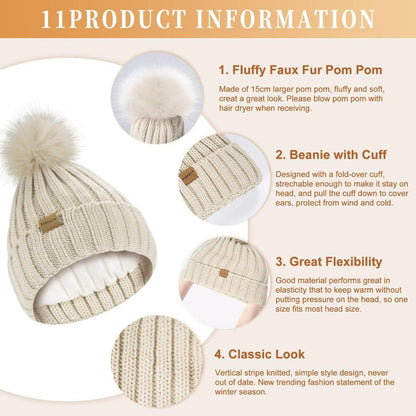 MODUNET – 3-Piece Winter Accessory Set for Chilly Weather
