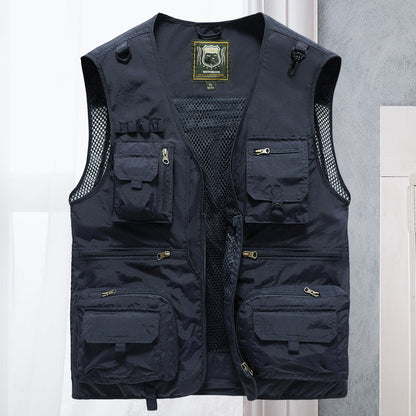 Outdoor Utility Vest With Many Pockets