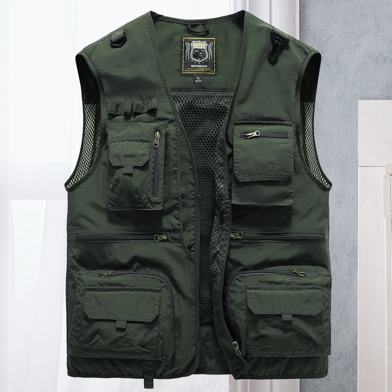 Outdoor Utility Vest With Many Pockets