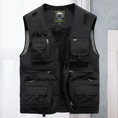 Outdoor Utility Vest With Many Pockets