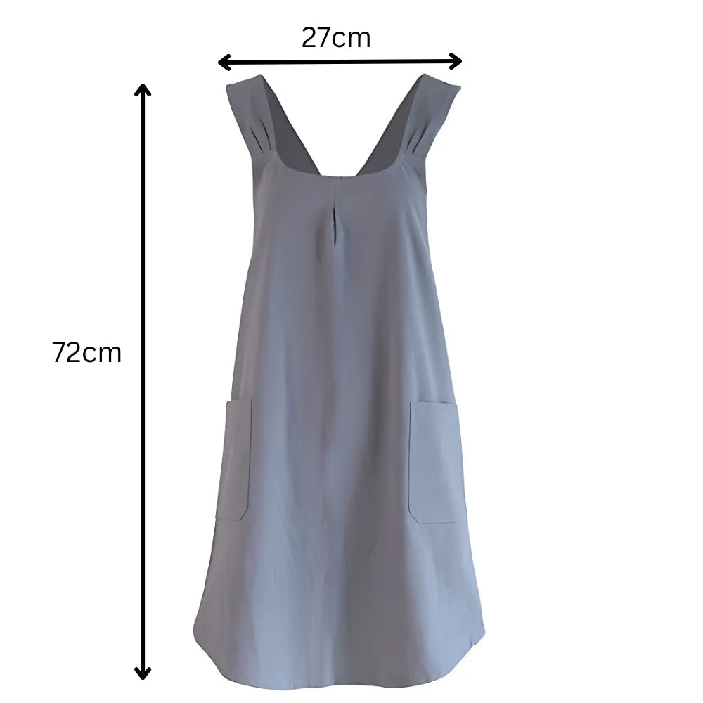 Korean-Style Cross-Back Apron Dress
