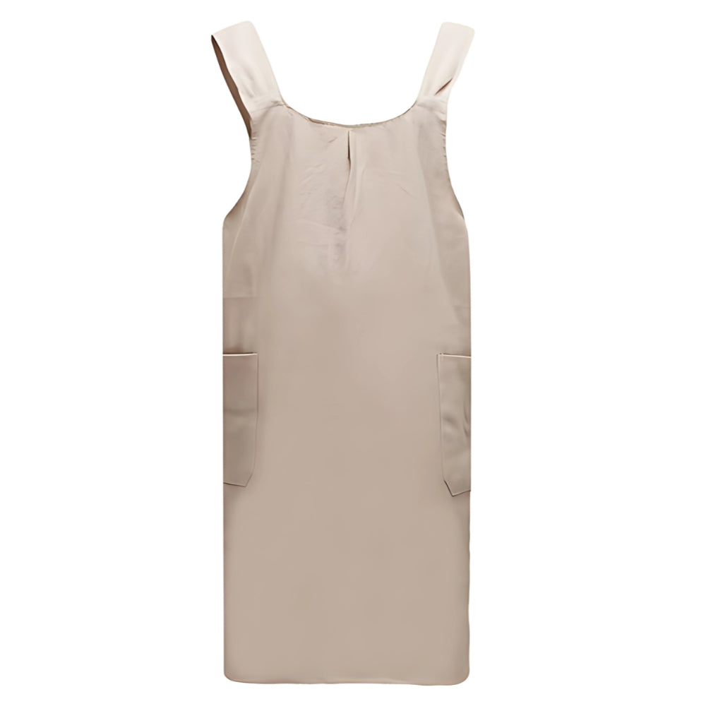Korean-Style Cross-Back Apron Dress
