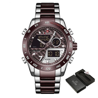 NAVIFORCE Dual Display Chronograph Sport Watch