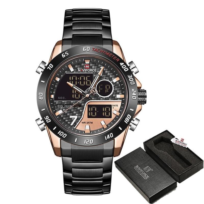 NAVIFORCE Dual Display Chronograph Sport Watch