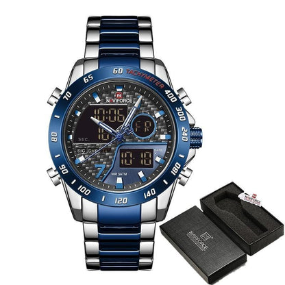 NAVIFORCE Dual Display Chronograph Sport Watch