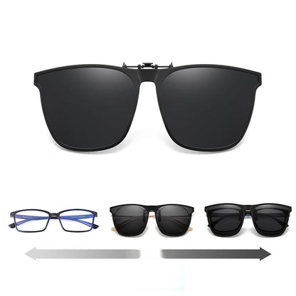 New Polarized Clip-On Flip-Up Sunglasses
