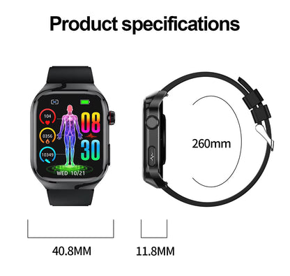 NexaPulse Watch Blood Sugar, ECG, Uric Acid, Bluetooth