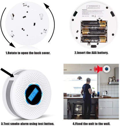 Niki | Digital Display Smoke & Carbon Monoxide Detector