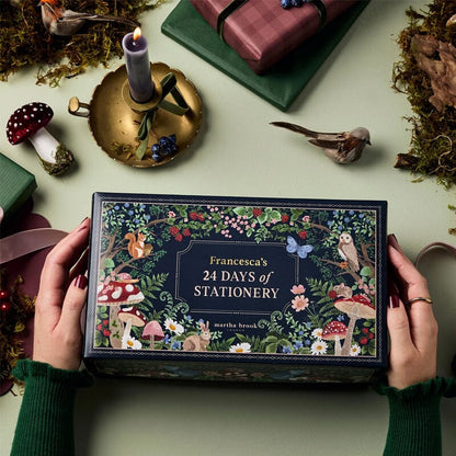 Niki | 24 Days Premium Stationery Advent Calendar | Limited "Winter Forest" Edition | 24 Exclusive Stationery Surprises | Sustainable & Plastic-Free | Includes 2025 Calendar & Accessories