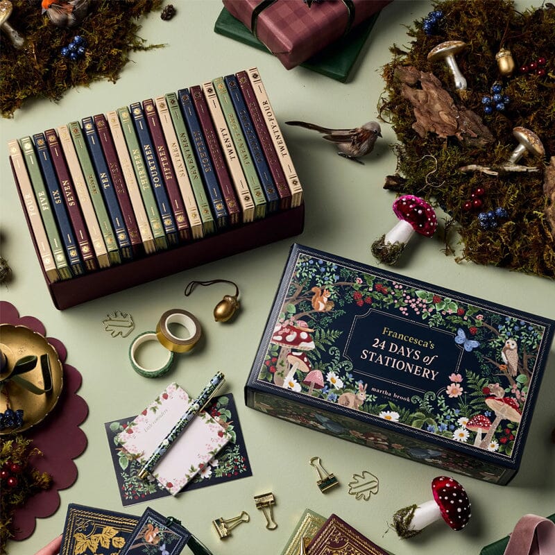 Niki | 24 Days Premium Stationery Advent Calendar | Limited "Winter Forest" Edition | 24 Exclusive Stationery Surprises | Sustainable & Plastic-Free | Includes 2025 Calendar & Accessories