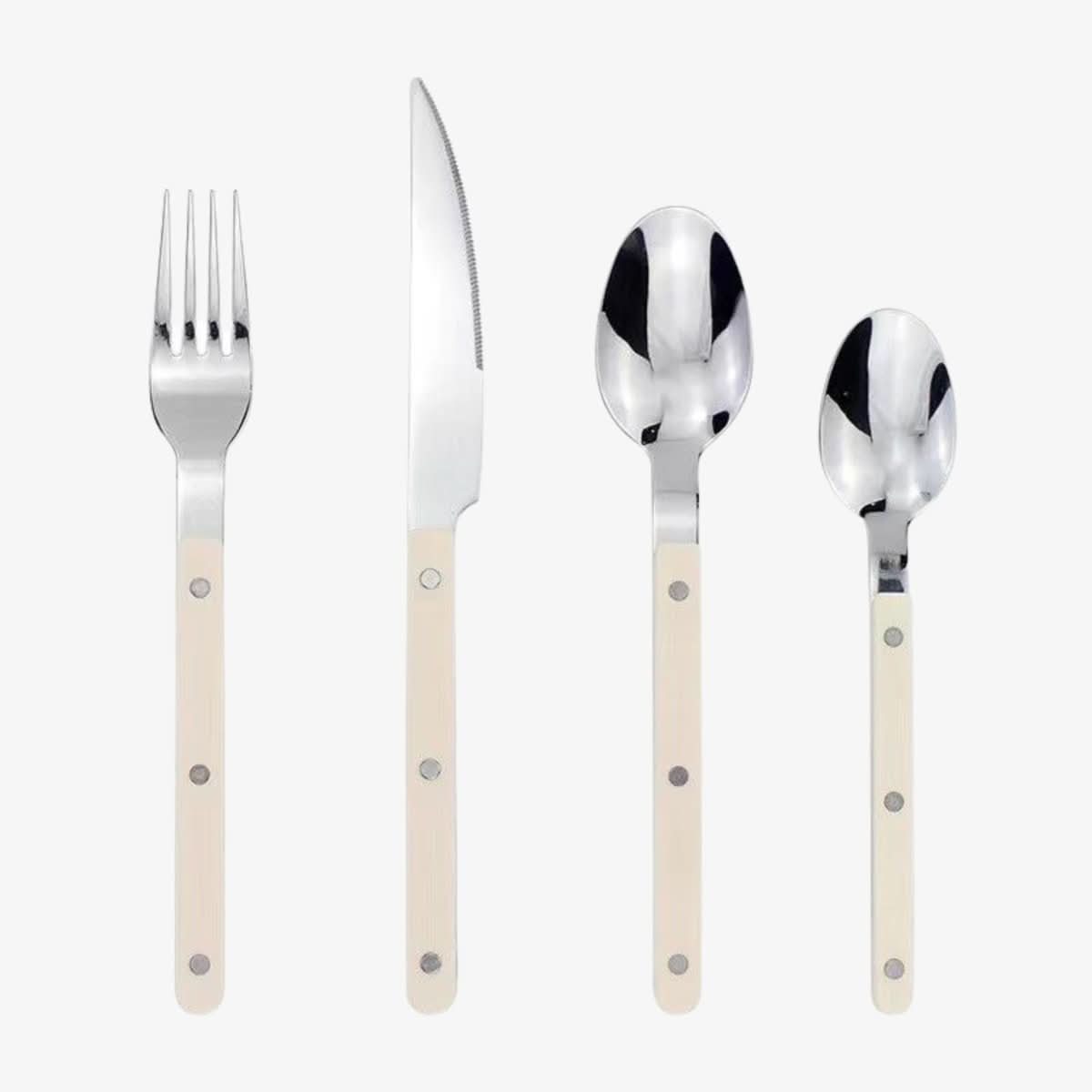 Niki | 24-piece stainless steel cutlery set with engraving