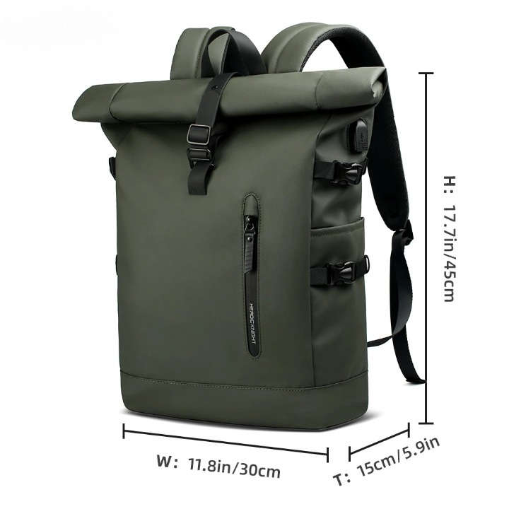 Niki | 3-in-1 Bike Pannier Backpack with Roll-Top
