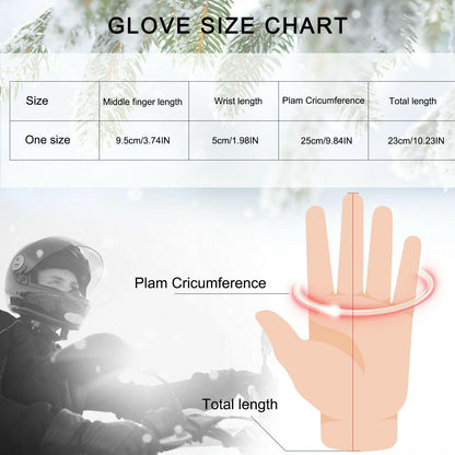 Niki | -30℃ Waterproof, Warm Leather Ski Gloves for Winter | Touchscreen Compatible
