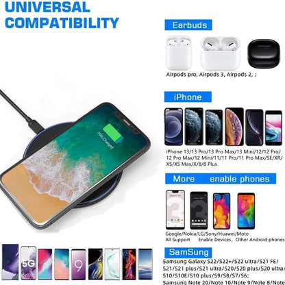 Niki | 30W Fast Wireless Charging Pad | Premium USB C MagSafe Charger for Apple iPhone, Samsung & Android - Fast Wireless Charging Pad