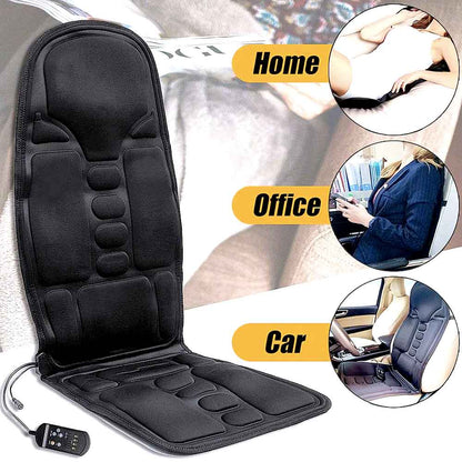 Niki | 8-Mode Heated Massage Chair Pad for Back, Neck & Full-Body Relaxation – Perfect for Car & Home