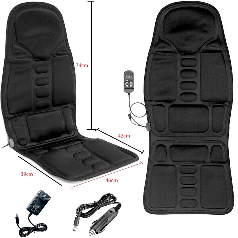 Niki | 8-Mode Heated Massage Chair Pad for Back, Neck & Full-Body Relaxation – Perfect for Car & Home