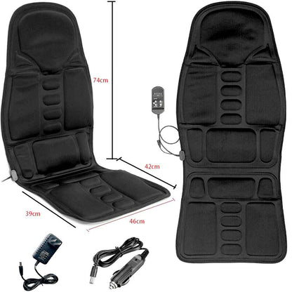 Niki | 8-Mode Heated Massage Chair Pad for Back, Neck & Full-Body Relaxation – Perfect for Car & Home