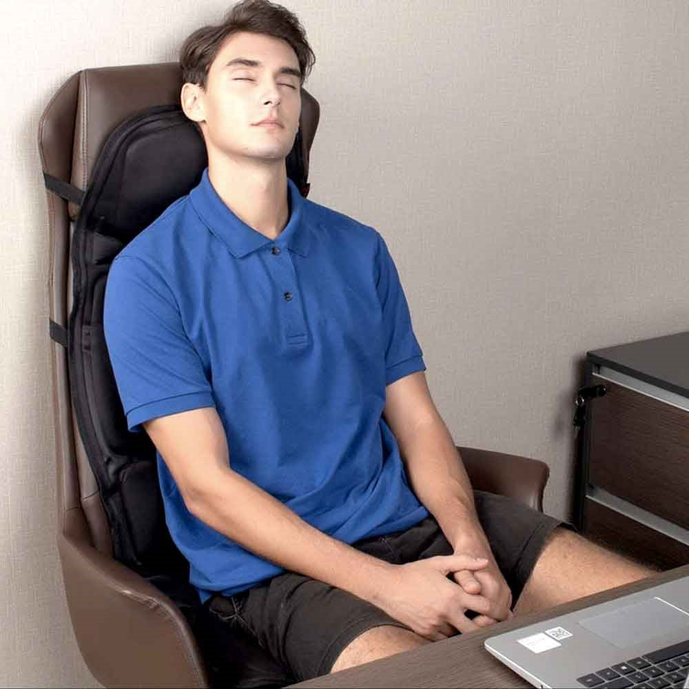 Niki | 8-Mode Heated Massage Chair Pad for Back, Neck & Full-Body Relaxation – Perfect for Car & Home