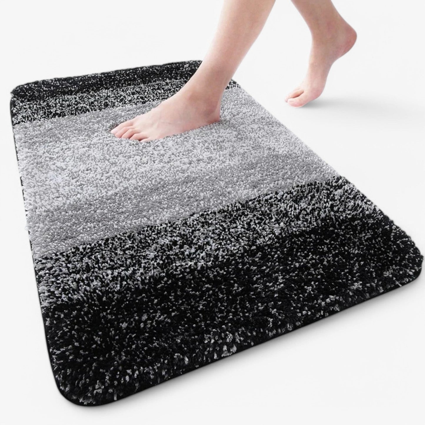 Niki | Non-Slip Bath Mat with Graduated Stripes for Absorbency