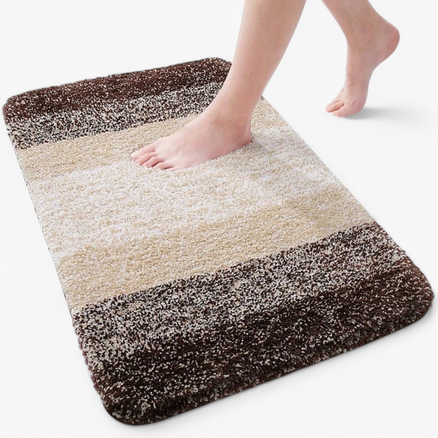 Niki | Non-Slip Bath Mat with Graduated Stripes for Absorbency