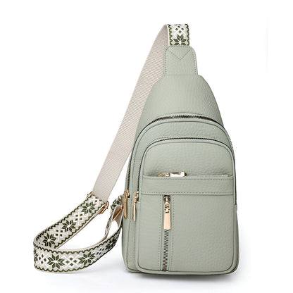 Niki | Anti-Theft Crossbody Sling Bag with Patterned Strap
