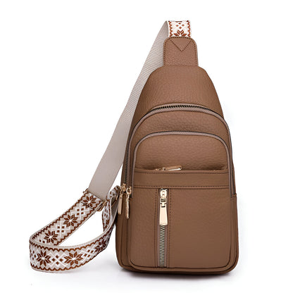 Niki | Anti-Theft Crossbody Sling Bag with Patterned Strap
