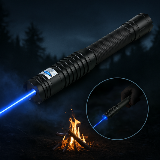 Niki | Blue Laser Pointer | 450nm High Power Beam | 5000m+ Tactical Range | Focus Adjustable