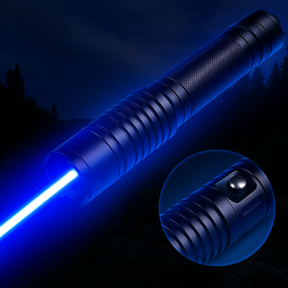 Niki | Blue Laser Pointer | 450nm High Power Beam | 5000m+ Tactical Range | Focus Adjustable