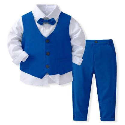 Niki | Boys' Formal Cotton Outfit Set for Toddlers and Kids