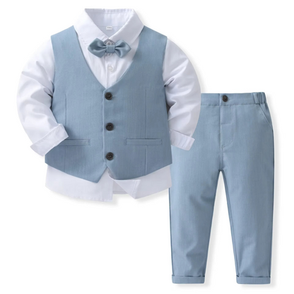 Niki | Boys' Formal Cotton Outfit Set for Toddlers and Kids