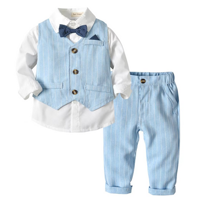 Niki | Boys' Formal Cotton Outfit Set for Toddlers and Kids