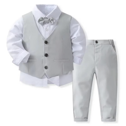 Niki | Boys' Formal Cotton Outfit Set for Toddlers and Kids